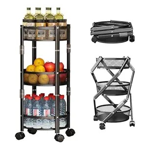 3 Tier Collapsible Multipurpose Trolley